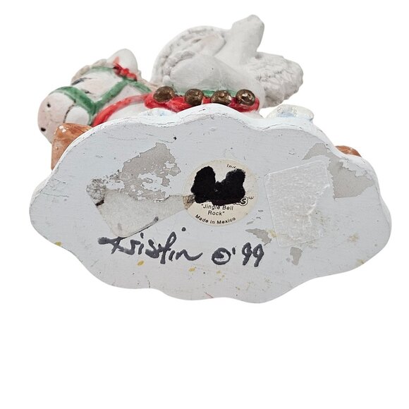 Dreamsicles Christmas Figurines Lot of 2 Snow Glad Friends Rocking Horse 2004 - Picture 8 of 10